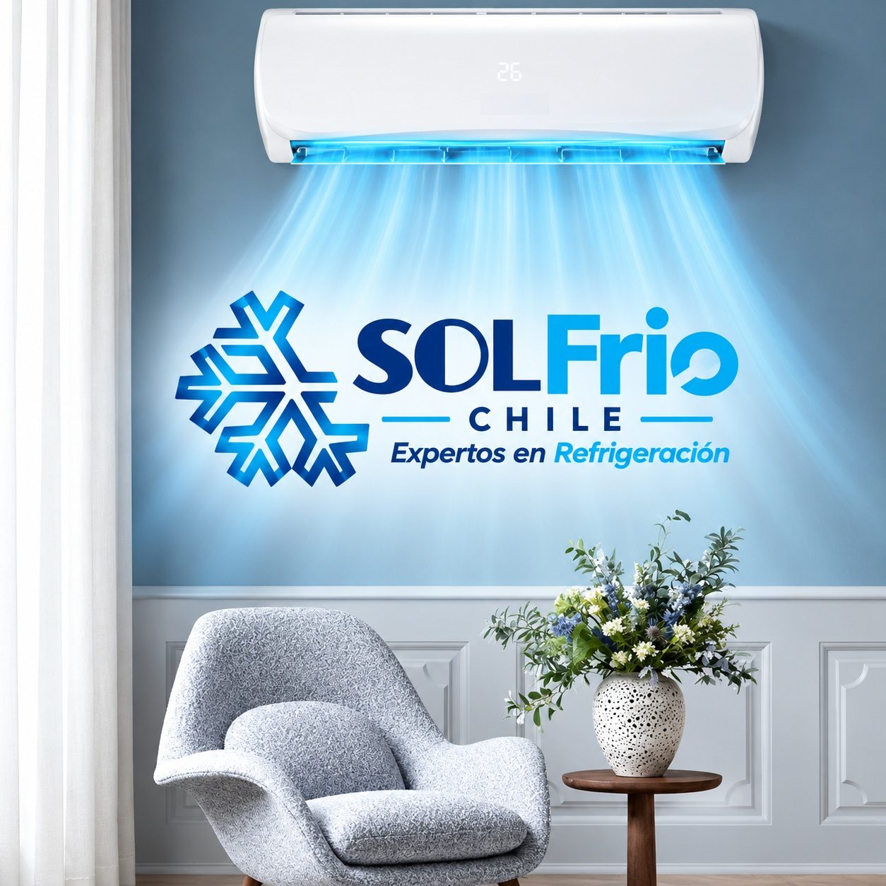Equipo de aire acondicionado split muro